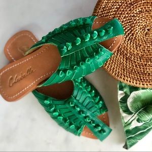 Cleobella Monroe Slide - Kelly Green